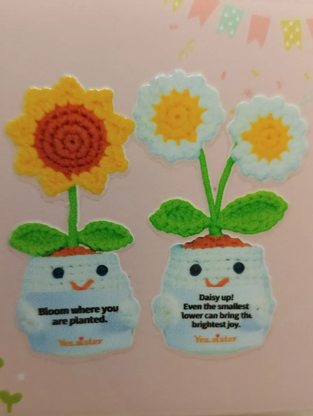 Emotional Support Amigurumi Sunflower Daisy Flower Crochet Kit DIY 5
